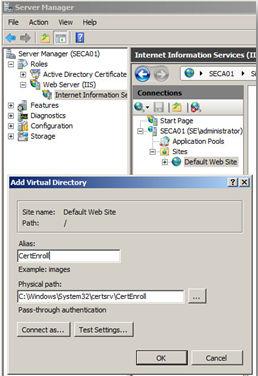 Create Internet Information Services (IIS) Virtual Directory for the CRL Distribution Point Configure IIS on the Certificate Authority to allow retrieval of the CRL over HTTP.