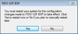 3. Restart your system for the configuration changes made to FIDO U2F authentication provider to take effect.