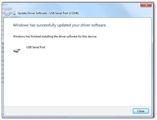 Windows will now install the driver software for ES10ZE, and the below message will show up.