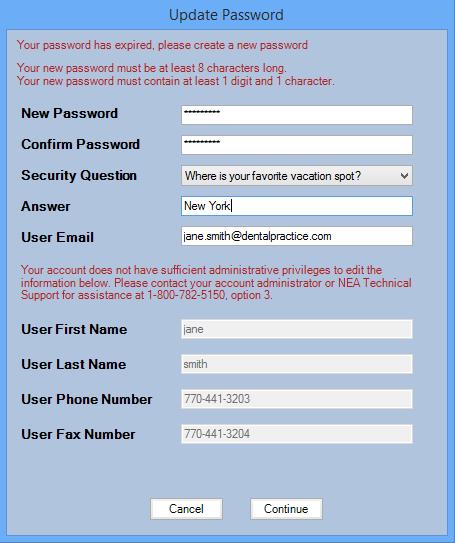 6. Once received, use the temporary password to log into FastAttach and complete the password reset process.