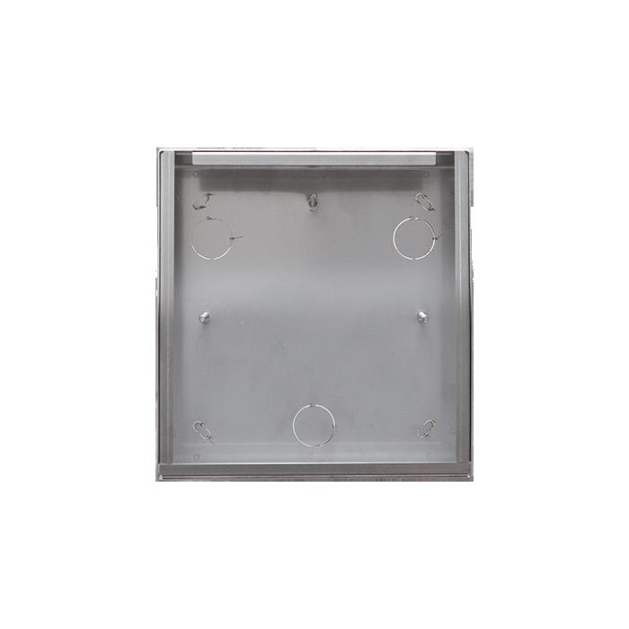 5/6 Stainless steel accessory for wall-mounted 316 series entrance panels with 1 or 2 buttons. Dimensions 3462/2 WALL-MOUNTED HOUSING SERIES 316 1 & 2 BUT.