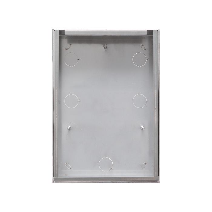 Dimensions 180x245x57 mm Stainless steel accessory for wall-mounted 316 series entrance panels with 3 or 4 buttons. Dimensions 3462/4 WALL-MOUNTED HOUSING SERIES 316 3 & 4 BUT.
