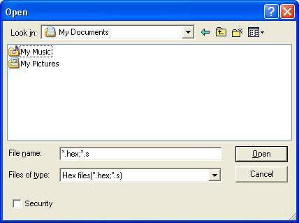 3 (1) [HEX File Download] Menu You can select a HEX file to be written and download it to the flash memory in Stick GANG
