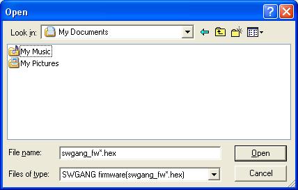 19 (1) [GANG Firmware Update] Menu Update the firmware program for Stick GANG Writer.