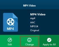 2.2 Step 2. Choose Output Profile There is a drop-down box named MP4 Video by default next to Add Photo button.