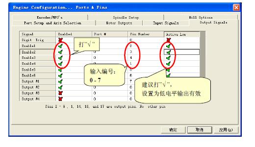 The motion control card output signal number a total of 8, then the card J5 Port.