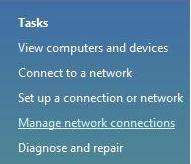 Windows XP, click [Network Connection]
