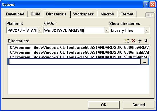 Step 3: In the Option dialog, select the Directories tab and do the following in this order to specify the library file path ath Click this button to specify the The ViewPACSDK.
