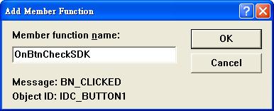 Step 5: In the SDKinfo dialog box, double-click the