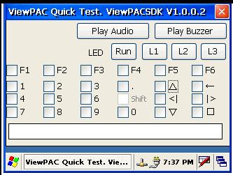2.5. Testing the ViewPAC ViewPAC combines WinPAC, graphic display and keypad dial in one unit.