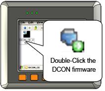 The server is a program named DCON_CE_WP.exe running on ViewPAC. The client is a PC-based program named DCON_Utility.exe running on PC.
