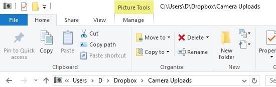 Organizing Pictures Open the Pictures or Camera Uploads Folder. You will now see several folders, each containing pictures.