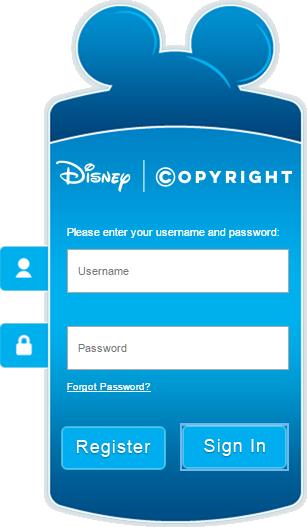 Password Recovery If your password is lost, a request can be submitted from the DisneyCopyright.com login screen to have it reset. 1.