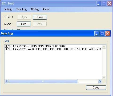 3.5 Send/Receive HART Frame Users can send and receive HART command directly by the following window.
