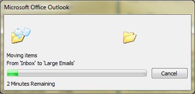 I recommend placing the emails by year in their own archive.pst file. So as seen in Step 1, I have an archive.