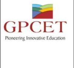 G.PULLAIAH COLLEGE OF ENGINEERING AND TECHNOLOGY Pasupala(V), Nadikotkur Road, Kurnool-518002 www.gpcet.ac.in DEPARTMENT OF ELECTRONICS AND COMMUNICATION ENGINEERING II B.