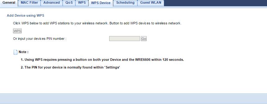 4G/5G > WPS Device LABEL WPS DESCRIPTION Use this button when you use the PBC (Push Button Configuration) method to configure wireless stations s wireless settings. See Section 8.3.1 on page 46.