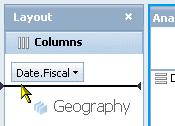 Drag the hierarchy to the existing hierarchy in the "Layout" panel or in the crosstab.