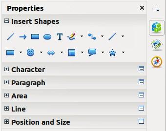 Sidebar Properties When you select an object in your drawing, the sub-sections in Sidebar Properties become active (Figure 30).