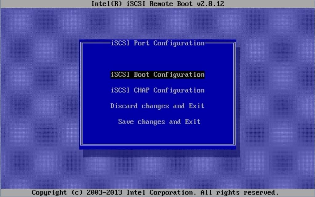 Modify iscsi Virtual Drive Properties in Legacy BIOS Boot Mode (BIOS) The iscsi Port Configuration window appears. 8.