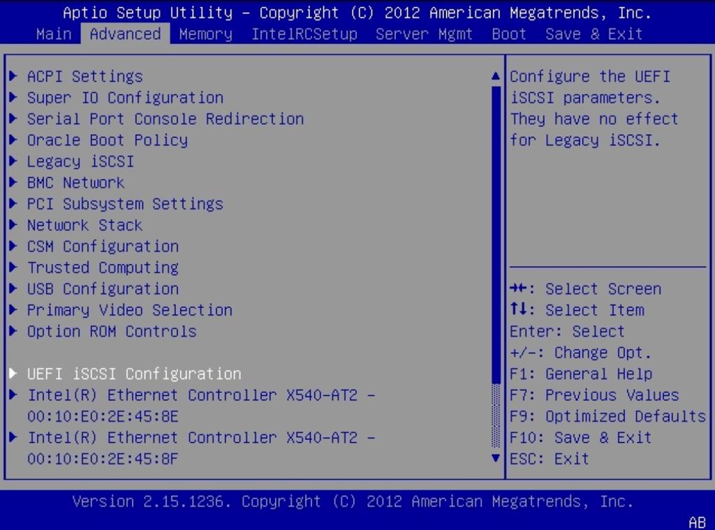 Modify iscsi Virtual Drive Properties in UEFI Boot Mode (BIOS) A list of all controllable devices appears. 3.