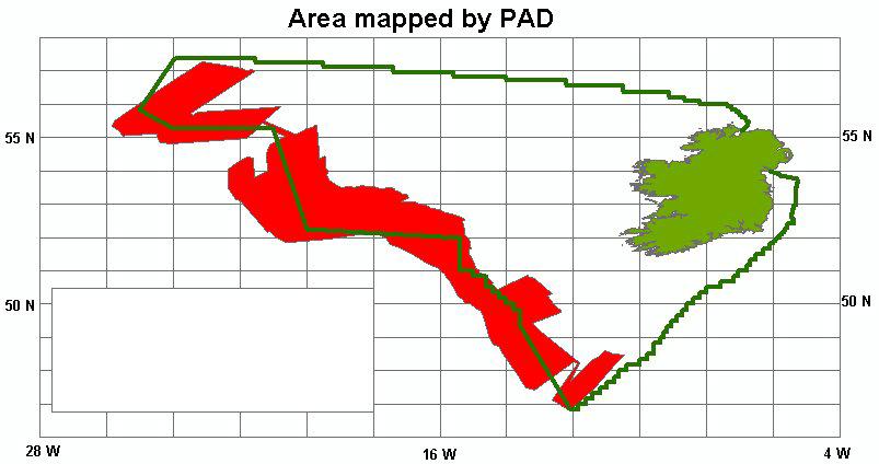 1. Context UNCLOS 1996 Irish designated area = 652,000 Sq Kms PAD area coverage =