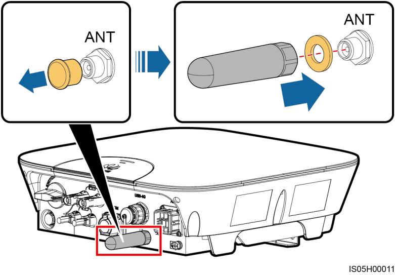 4 System Installation Ensure that the WiFi antenna is installed securely. Figure 4-20 Installing a WiFi antenna ----End 4.