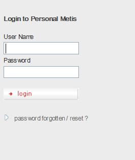 6 Personal Metis 6.1 Personal Metis Personal Metis is your point of entry for the Metis database. You can add publications to your profile page with Personal Metis.
