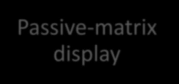 display Passive-matrix display