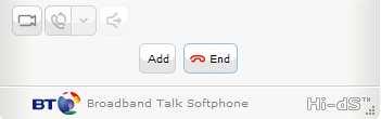 Ending a Call To end an audio call, simply click End on the display.