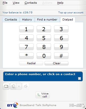 Whilst using BT Softphone you have the option to view your