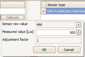 Button Search Pressing this button searches for all serviceable DALI sensors connected to the gateway. A search begins which lasts for a few minutes.