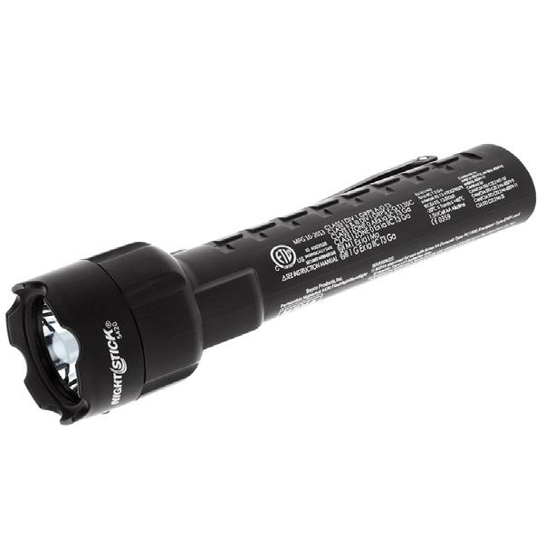 SAFETY NIGHTSTICK Intrinsically Safe Black LED Flashlight Black, 140 Lumens Product Code: XPP-5420B CREE LED