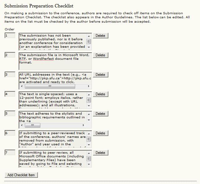 Figure 37: Submission Preparation Checklist 2.