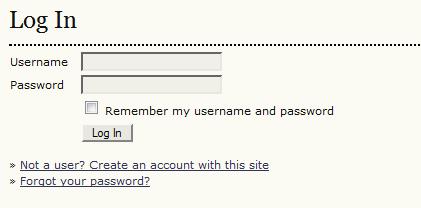Figure 114: Proposal Submission This will take them to a login page, where they can enter their existing account information, or if they are new to your site, register