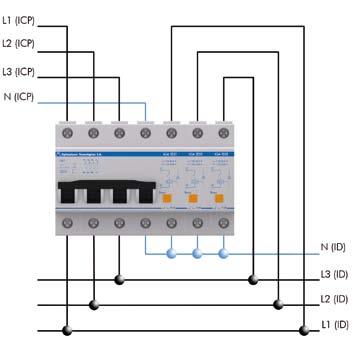 IGA TEST T THREE-PHASE PROTECTOR AGAINST OVERVOLTAGE WITH MCB INTEGRATED Installation They must be installed in series with the Low Voltage line, between the Power Control Circuit Breaker (ICP) and
