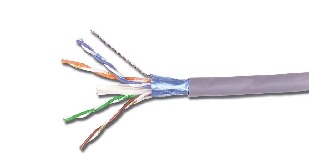 10G 6A F/UTP - Cable F/UTP construction 7.4mm (0.290 ) max.