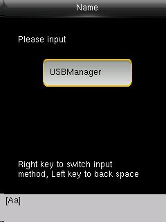 4.User Role Set the privilege of defined role, that is, the privilege of operating menus. Press [M/OK] key on initial interface to enter the Main Menu.