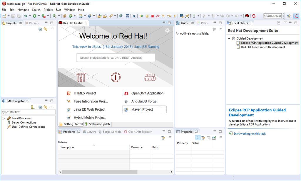 CHAPTER 3. INSTALLING RED HAT DEVELOPMENT SUITE ON MACOS AND WINDOWS Figure 3.15. View Cheat Sheets Click Close Installer to close Red Hat Development Suite.