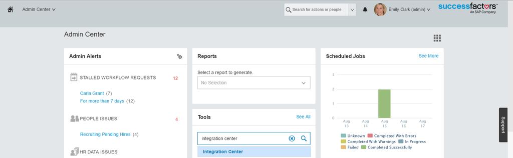 INTRODUCTION The purpose of this document is to demonstrate how SAP SuccessFactors Integration Center can help recruiting users get creative and create integration exports on information gathered