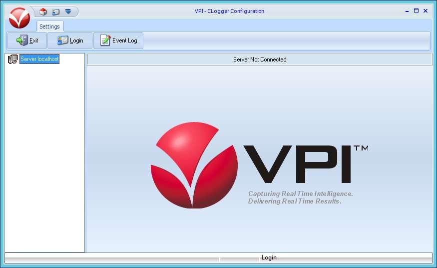 The VPI - CLogger Configuration screen is