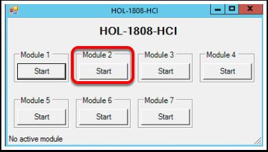 Click the Module 2 Start button Module 2 Progress Monitor