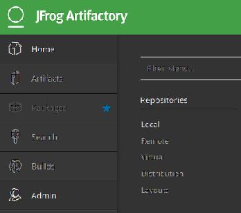 Creating a repository in JFrog Artifactory This will create a genetic repository inside Artifactory,