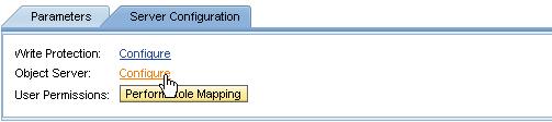 Choose tab Server Configuration - Start function Object Server: Configure. Create 2 Object Server Names, internal and external (for continuous availability setup).