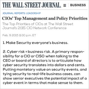 The Need for Business-Driven Cyber Security Program Management Limited to IT Changing Role of the CISO Lack of Language Technology Lack of Financial