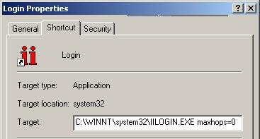 6 Using Windows 2000 and Instant Internet Figure 2 Login Properties dialog box when Instant Internet is the gateway If you