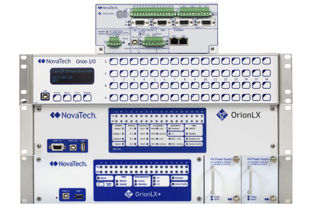 orion overview 5 From Top: OrionLXm, Orion I/O, OrionLX, OrionLX+ Rugged Flexible & Modular Standard IT Industry Tools Meets ANSI C37.90.1 2002 Fast Transient on I/O and power supplies and ANSI C37.