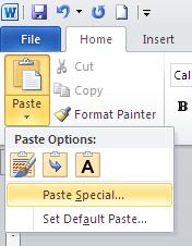 Link or Embed a Swipe-File Figure in Word or PowerPoint When you link or embed an Excel range, you give your document access to an underlying workbook.