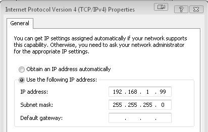 Setup 6 CONNECTING TO THE GATEWAY MANAGEMENT PAGES You may wish to consult your company IT department before making changes to your PC network settings.
