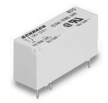 General Purpose Relays SCHRACK Miniature Power PCB Relay MSR 1 pole 8 / 10 A, 1CO or 1NO contact High inrush currents with AgSnO contacts (TV4 = 65 A) 4 kv/8 mm coil-contact Reinforced insulation